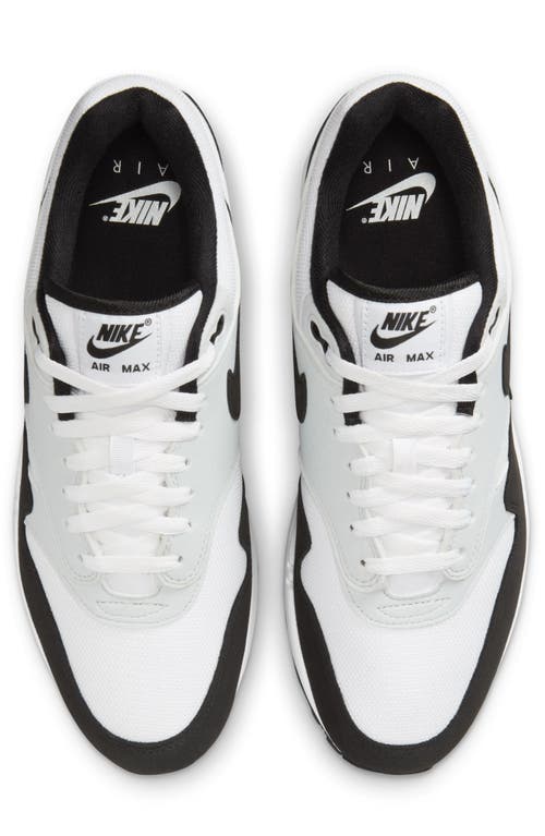 Shop Nike Air Max 1 Sneaker In White/black/pure Platinum