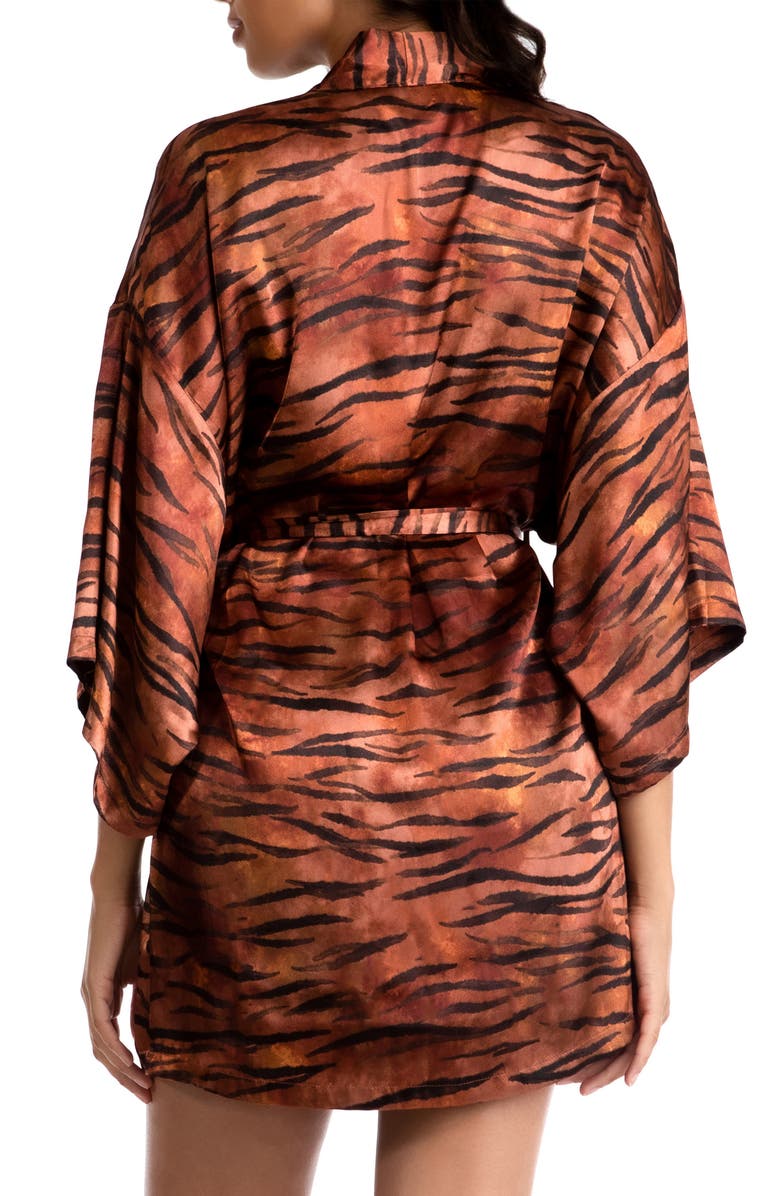 Midnight Bakery Tiger Print Satin Wrap Nordstrom