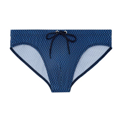 HOM Morny Mini Briefs in Navy Print 