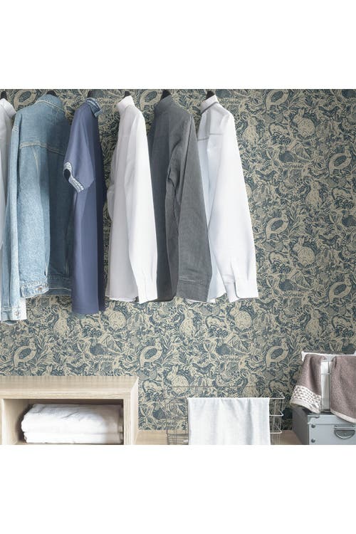 Wallpops Blue Terrene Peel & Stick Wallpaper In Blue