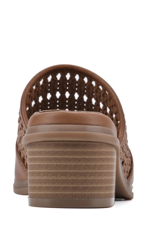 Cliffs By White Mountain Corley Heeled Mule In Whiskey/burnished/smooth