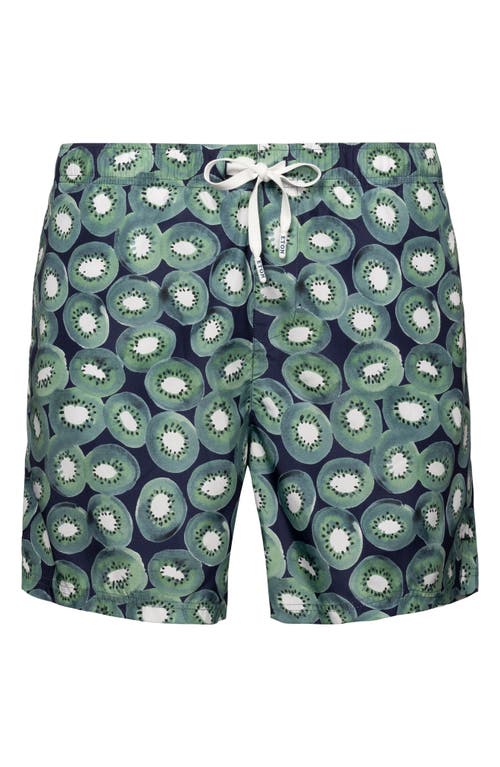 Eton Kiwi Swim Trunks Blue/Green at Nordstrom,