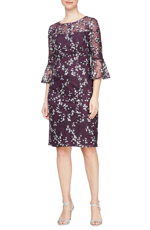 Alex Evenings Floral Embroidered Dress at Nordstrom,