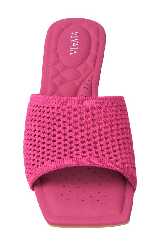 Shop Vivaia Juliet Pro Slide Sandal In Pitaya Mesh