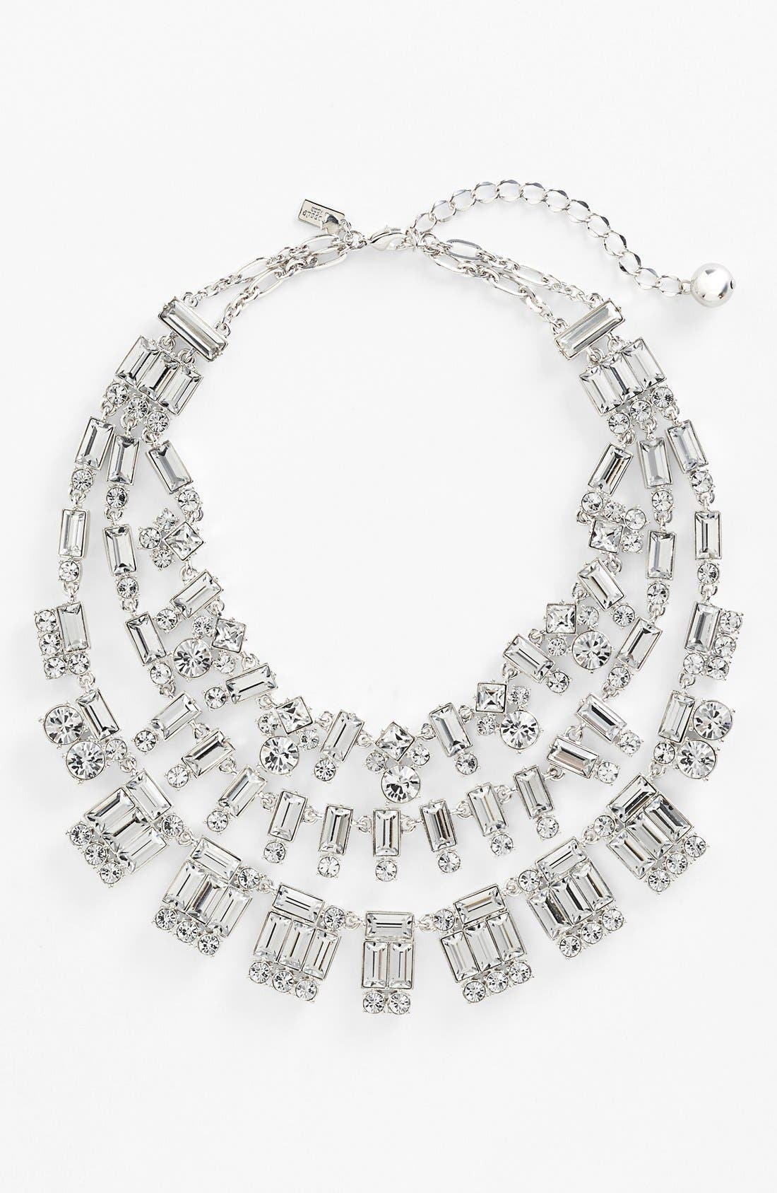 kate spade new york 'estate sale' multistrand crystal statement necklace Nordstrom