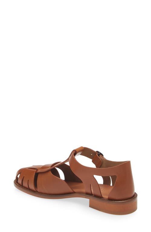 Shop Hereu Pesca Block Heel Fisherman Sandal In Camel