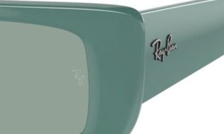 Ray Ban Teru 54mm Rectangle Sunglasses In Dark Green