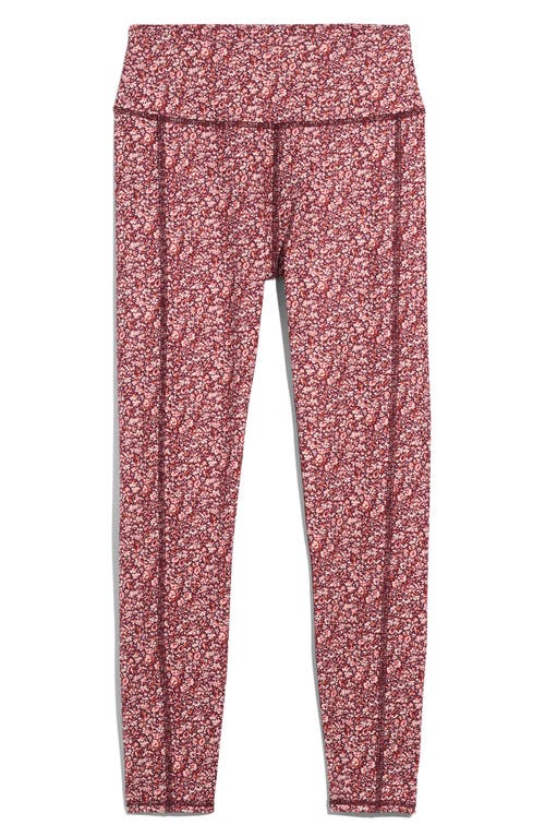 MWL Flex High Rise Cottage Garden Print Leggings in Meadow Floral Vintage Mulberry
