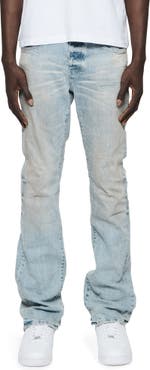 PURPLE BRAND Worn Light Bootcut Jeans