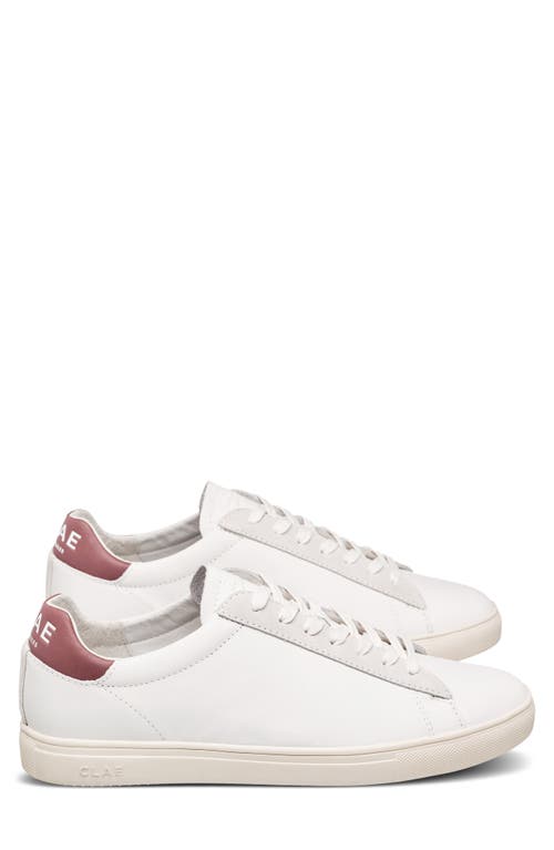 Clae Bradley California Sneaker In White/panama Leather