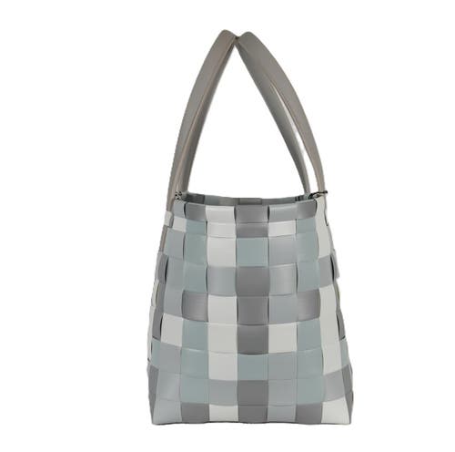 Shop Handed By Color Block Recycled Tote Bag In Elephant Mix