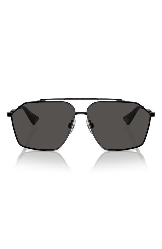 Shop Dolce & Gabbana Dolce&gabbana 61mm Pilot Sunglasses In Black