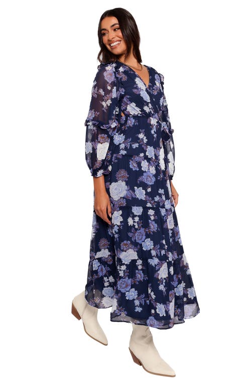 Petal And Pup Petal & Pup Korina Floral Long Sleeve Wrap Dress In Multi