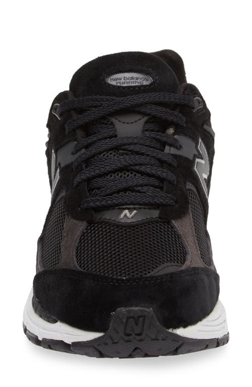 Shop New Balance 2002r Sneaker In Black/gunmetal/white