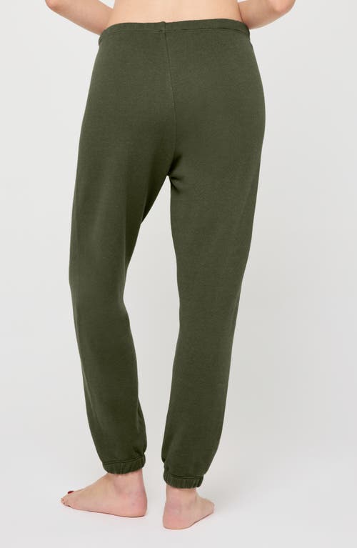 Spiritual Gangster Yin & Yang Luna Cotton & Modal Joggers In Spruce