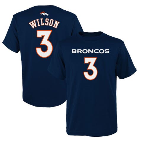 Lids Russell Wilson Denver Broncos Youth Mainliner Player Name & Number T- Shirt - Orange