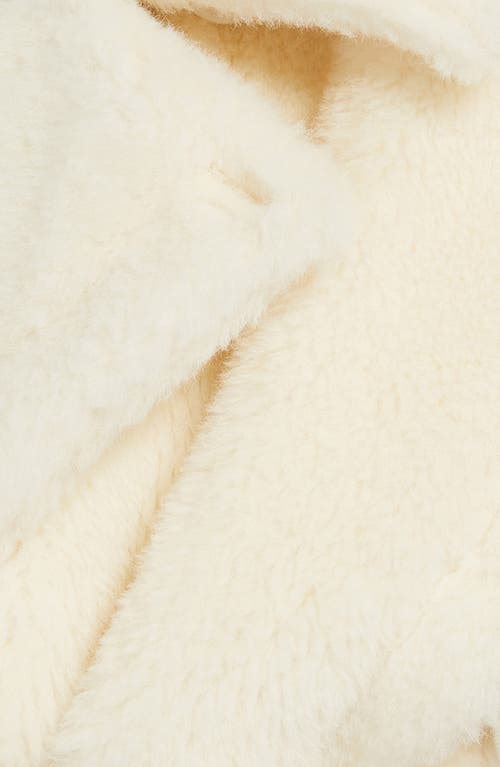 Shop Max Mara Belted Teddy Bear Cape In White