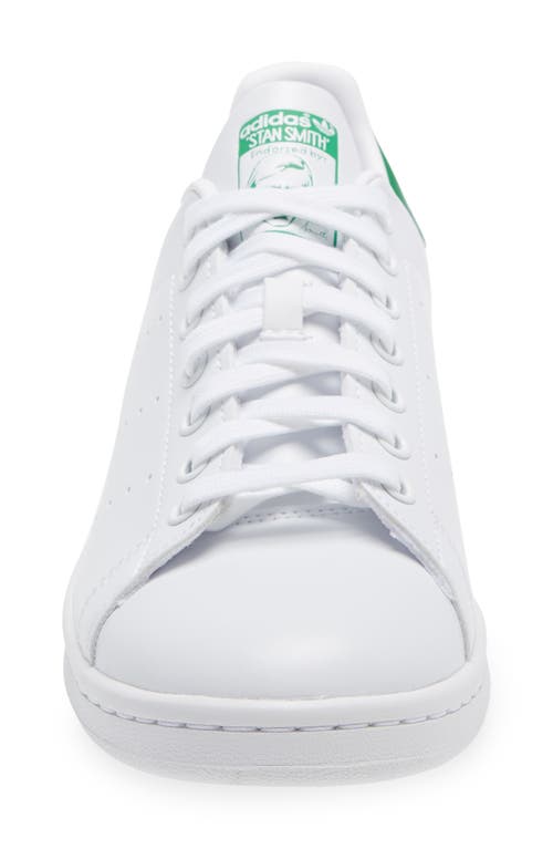 Shop Adidas Originals Adidas Stan Smith Low Top Sneaker In White/white/green