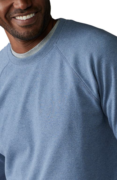 The Normal Brand Puremeso Everyday Crewneck Sweatshirt In Slate Blue