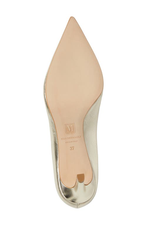 Bruno Magli Stella Pointed Toe Pump In Gold