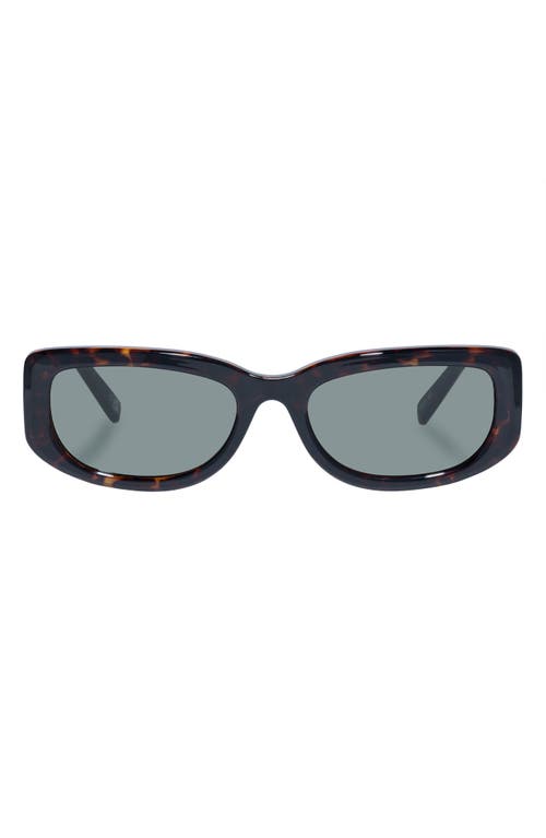 Shop Le Specs Monopoly 55mm Rectangular Sunglasses In Tort