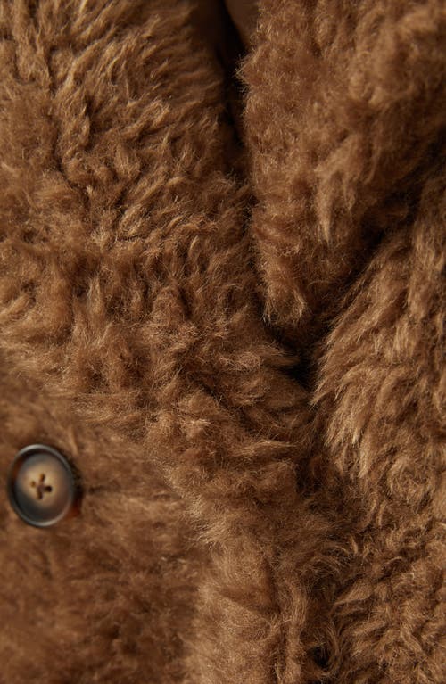Reiss Brown 4-9 Yrs Longline Teddy Coat With Wool In Brown
