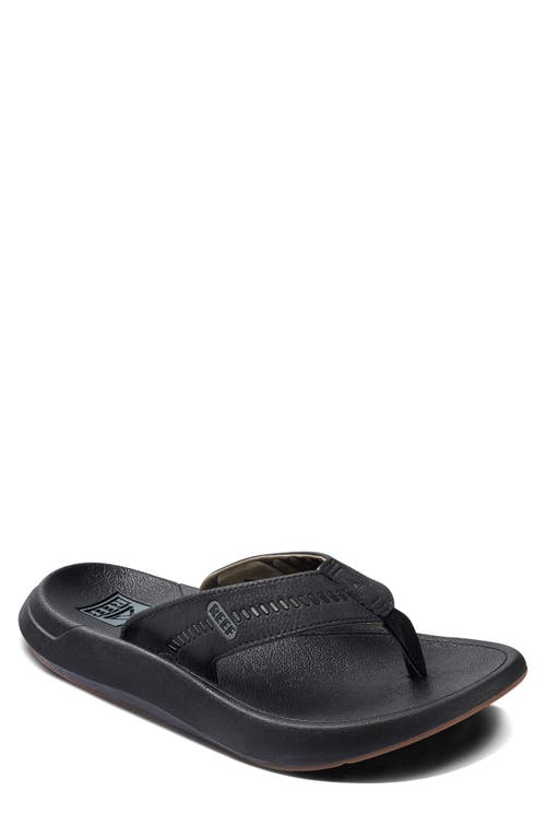 Reef SWELLsole Cruiser Flip Flop Black/Grey at Nordstrom,