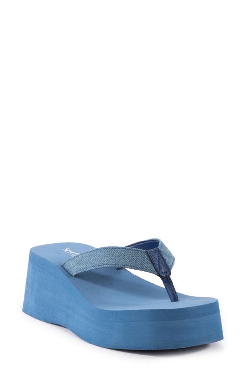 Seychelles Skyscraper Platform Flip Flop Blue at Nordstrom,