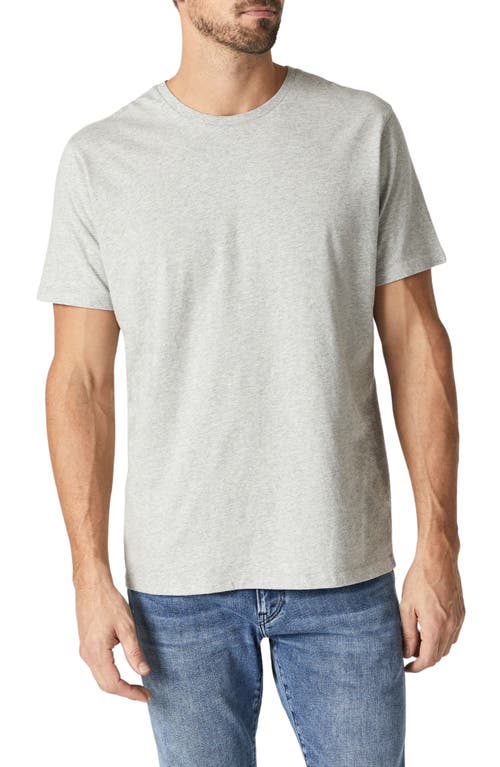 Cotton T-Shirt in Light Grey Melange