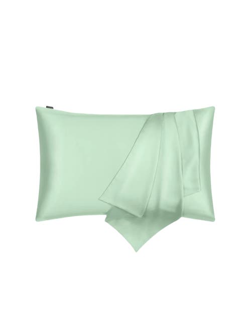 Shop Lilysilk Lilyherb® Mint Silk Pillowcase In Green