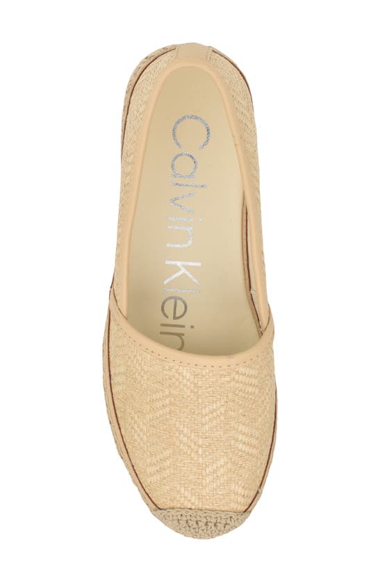 Shop Calvin Klein Padona Espadrille Flat In Natural