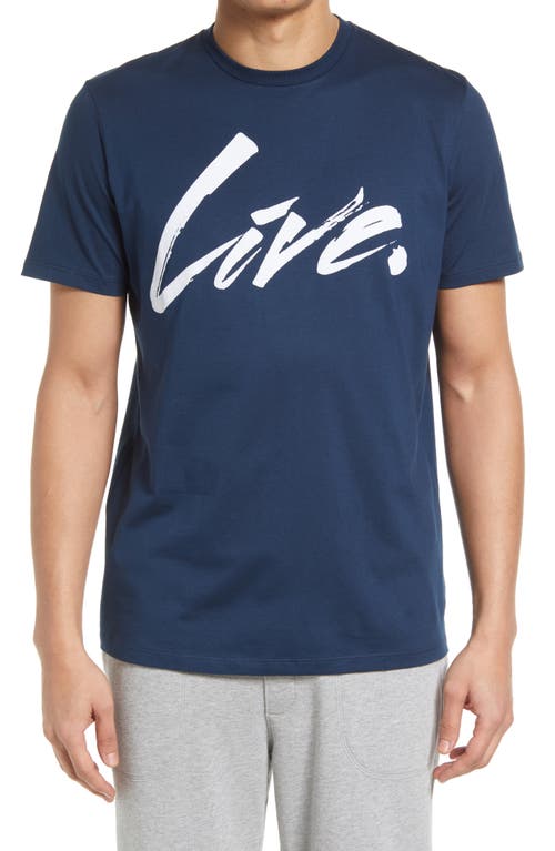 Live. Paint Graphic Tee in Brooklyn Blue