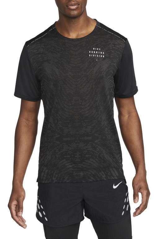 Nike Dri-FIT Run Division Rise 365 Running T-Shirt in Black at Nordstrom, Size Large