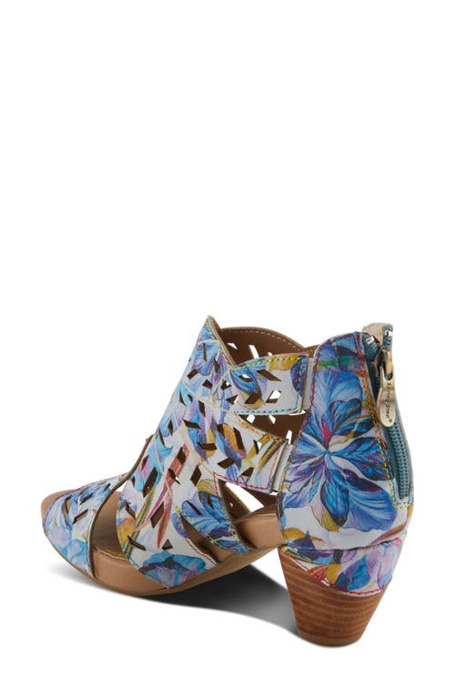 L'artiste By Spring Step Icon Fleur Sandal In Blue Multi