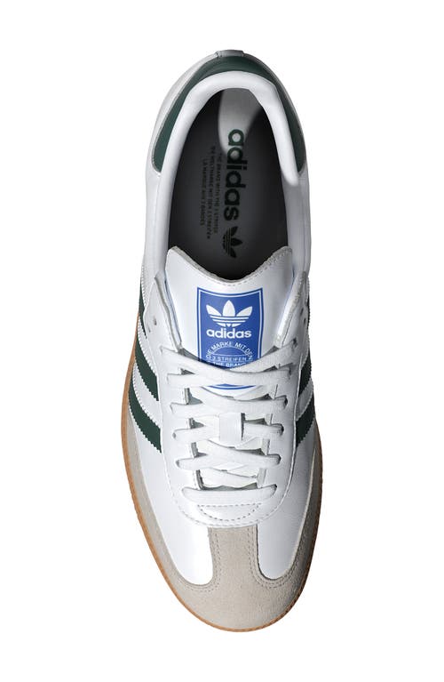 Shop Adidas Originals Adidas Gender Inclusive Samba Og Sneaker In White/collegiate Green/gum