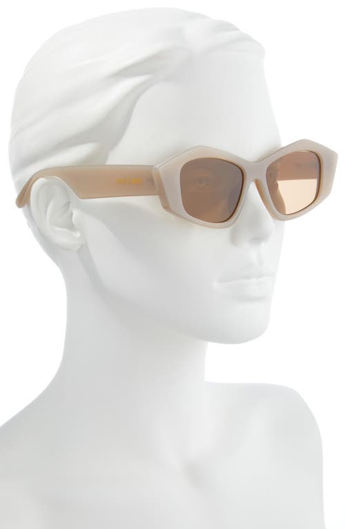 Fifth & Ninth Zaria 55mm Geometric Sunglasses In Beige