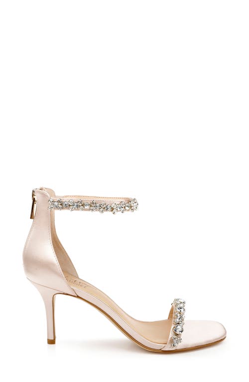 Jewel Badgley Mischka Dustyn Metallic Sandal In Champagne