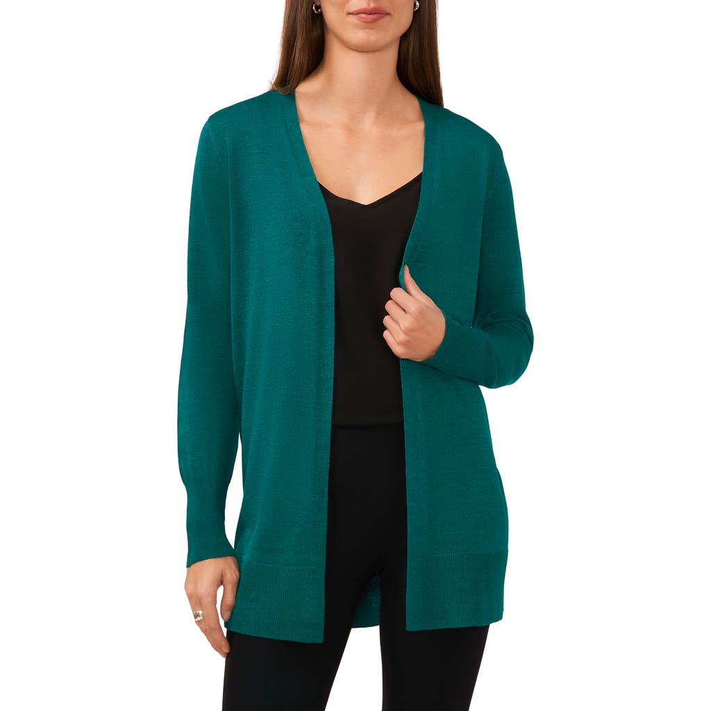 Halogen ® Side Slit Cardigan In Miami Green