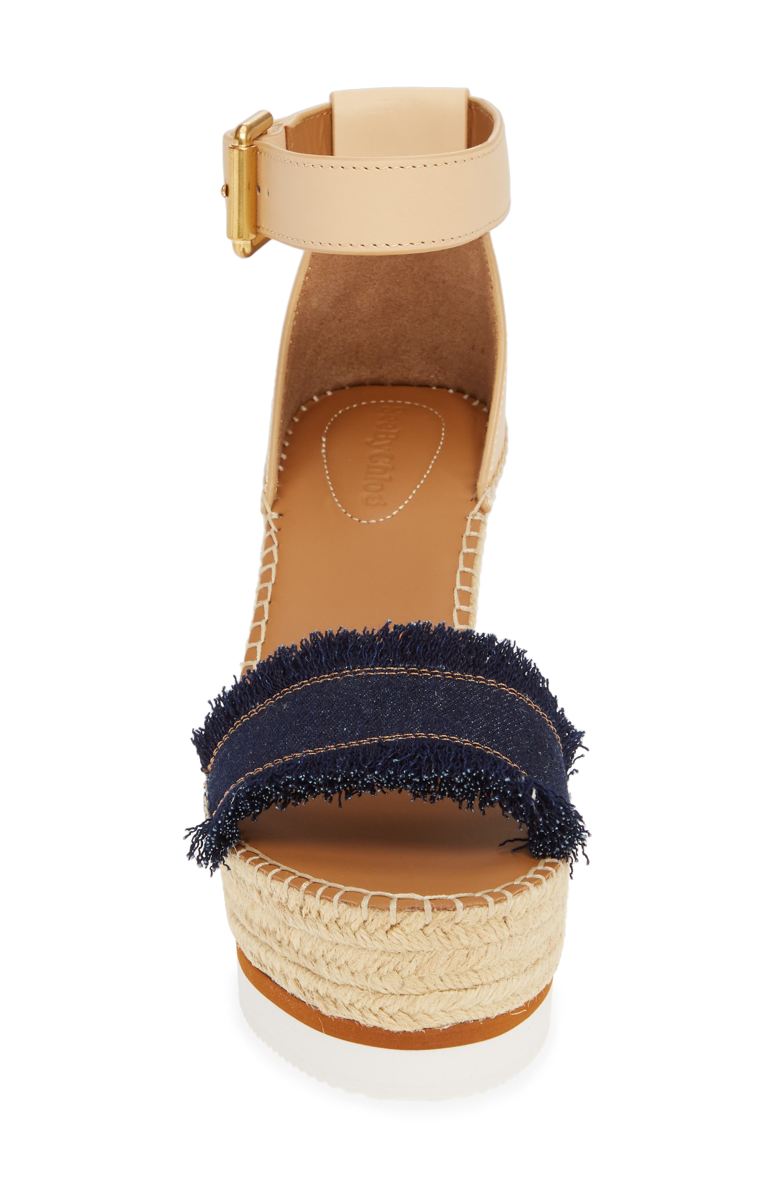 See By Chloé 'glyn' Espadrille Wedge Sandal In Denim Blue ModeSens