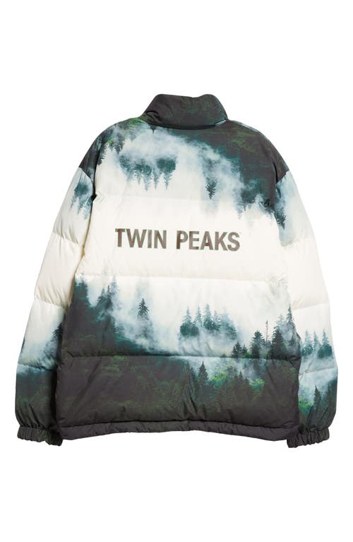 Shop Undercover 'twin Peaks' Down Puffer Jacket In Ivory Base