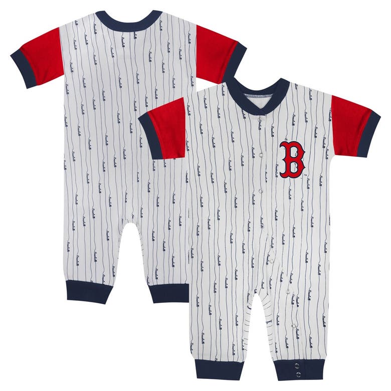 Outerstuff Babies' Infant Fanatics Branded White Boston Red Sox Logo Best Series Full-snap Jumper