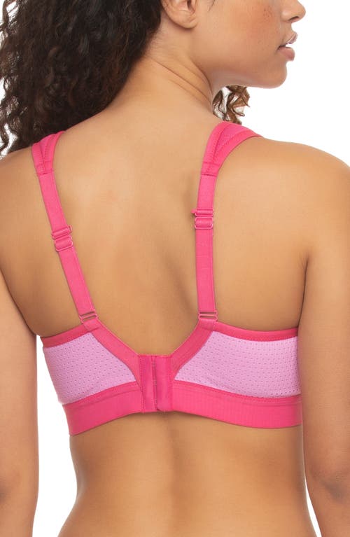 Shop Felina Unity Cushioned Sports Bra In Cyclamen Pop