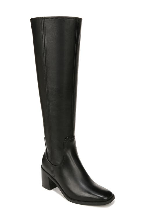 Edda Knee High Boot in Black Leather