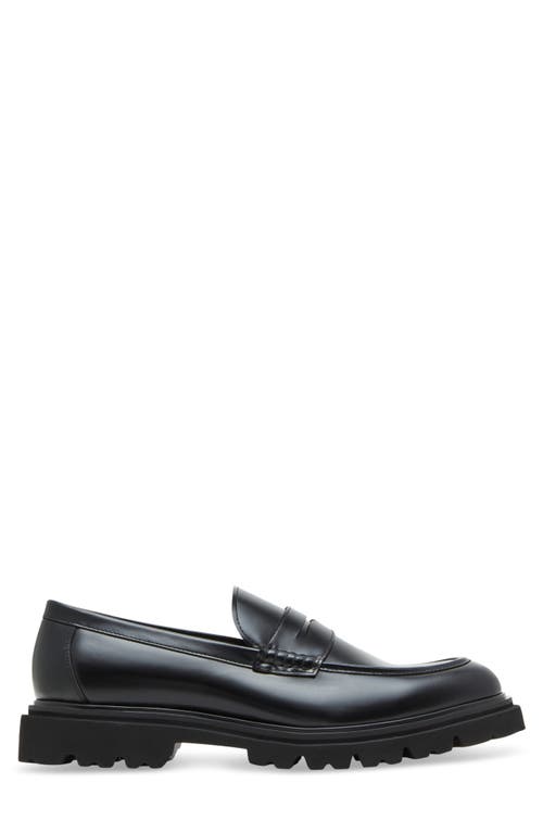 Shop Steve Madden Halian Penny Loafer In Black