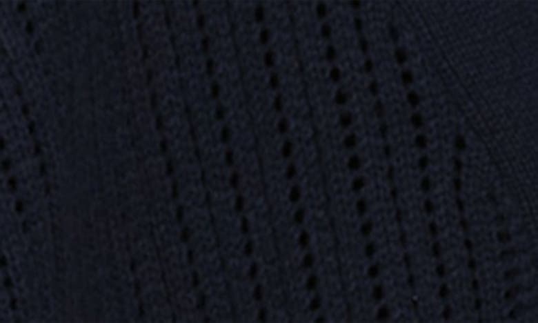 Caslon Collar Organic Cotton Blend Cardigan In Navy Blazer