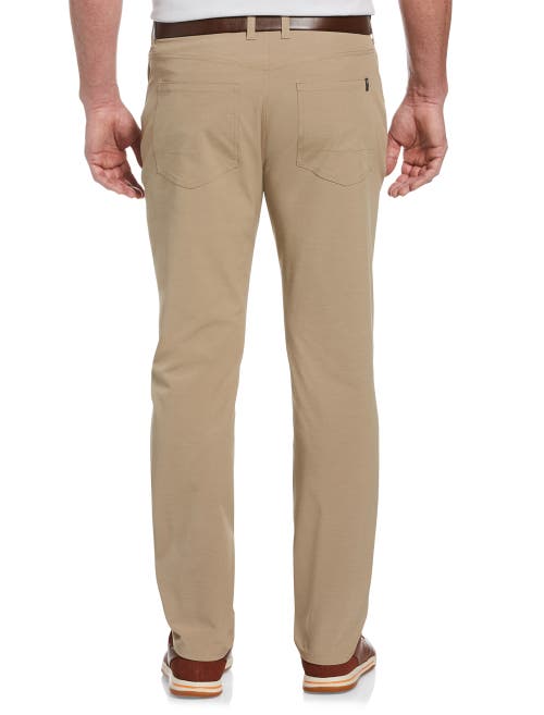 Shop Callaway 5-pocket Flat-front Everplay Pants In Khaki Heather