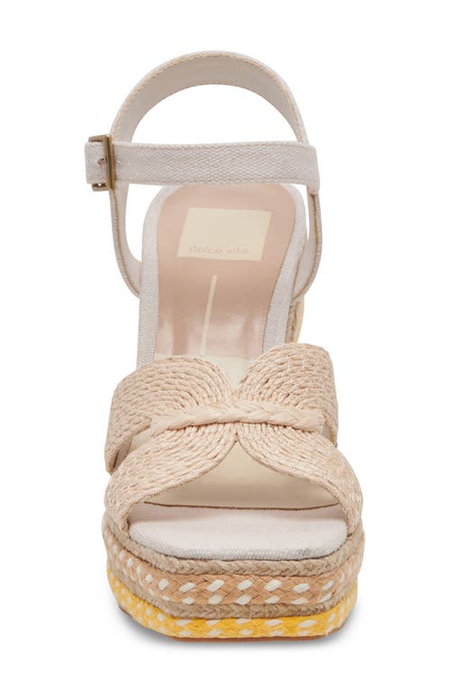 DOLCE VITA DOLCE VITA CALE WOVEN RAFFIA PLATFORM SANDAL