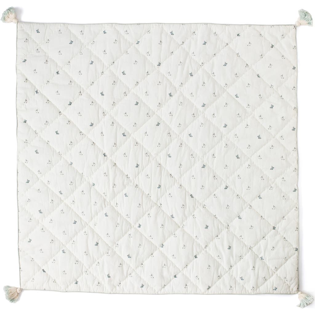 Pehr Quilted Nursery Blanket In Bunny/pastel Blue