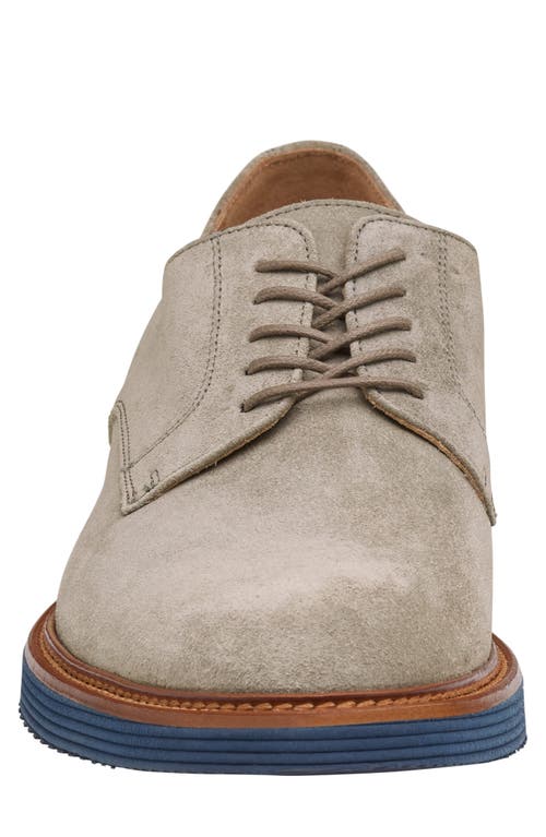 Johnston & Murphy Collection Hartley Plain Toe Derby In Gray Italian Suede