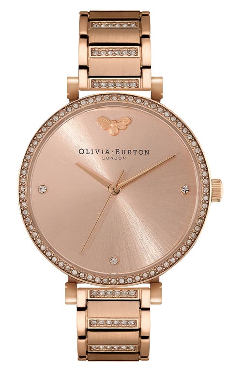 Olivia Burton Belgrave Crystal Bracelet Watch, 32mm in Blush at Nordstrom